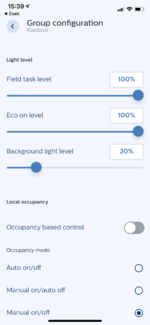 Sample settings MasterConnect